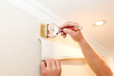 Pose de papier peint à Haegen — revêtements muraux et toiles de verre